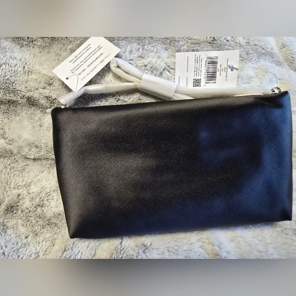 NWT Kate Spade Anya‎ Satin Shoulder Bag Crystal Chain Strap